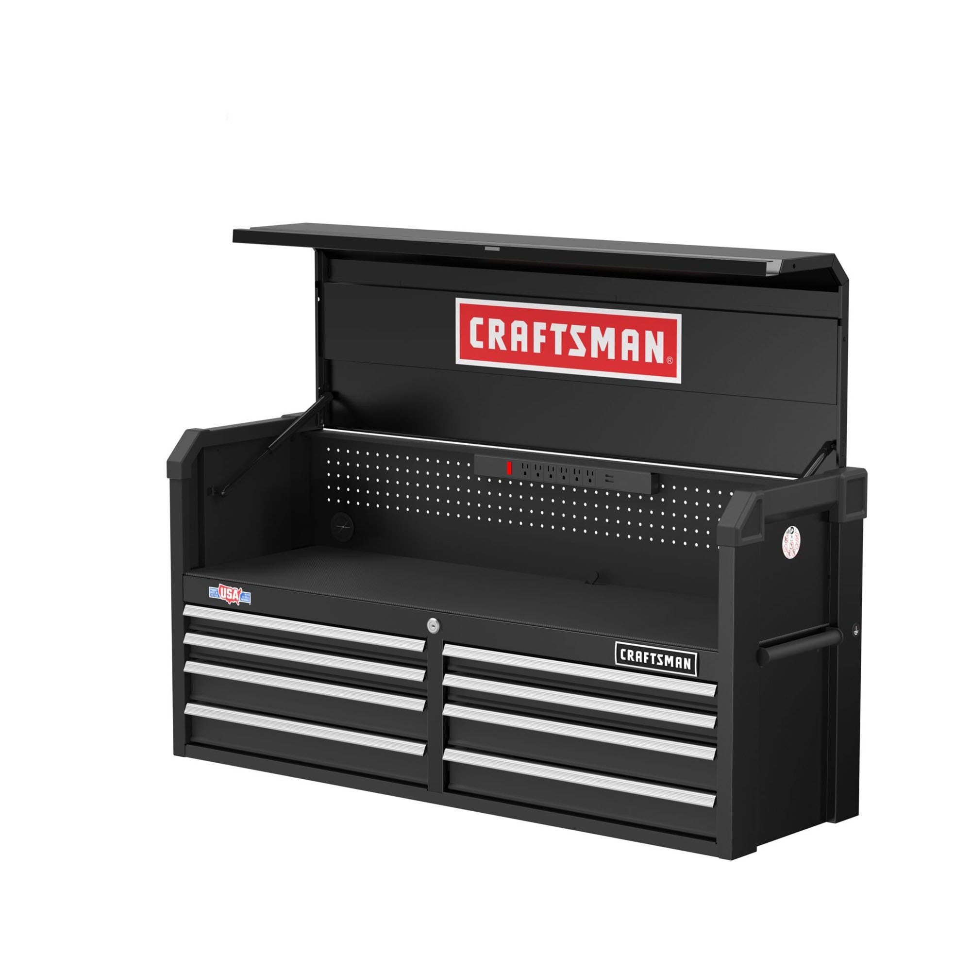 2000 Series 51.5-in W x 24.7-in H 8-Drawer Steel Tool Chest (Black) - Image 9