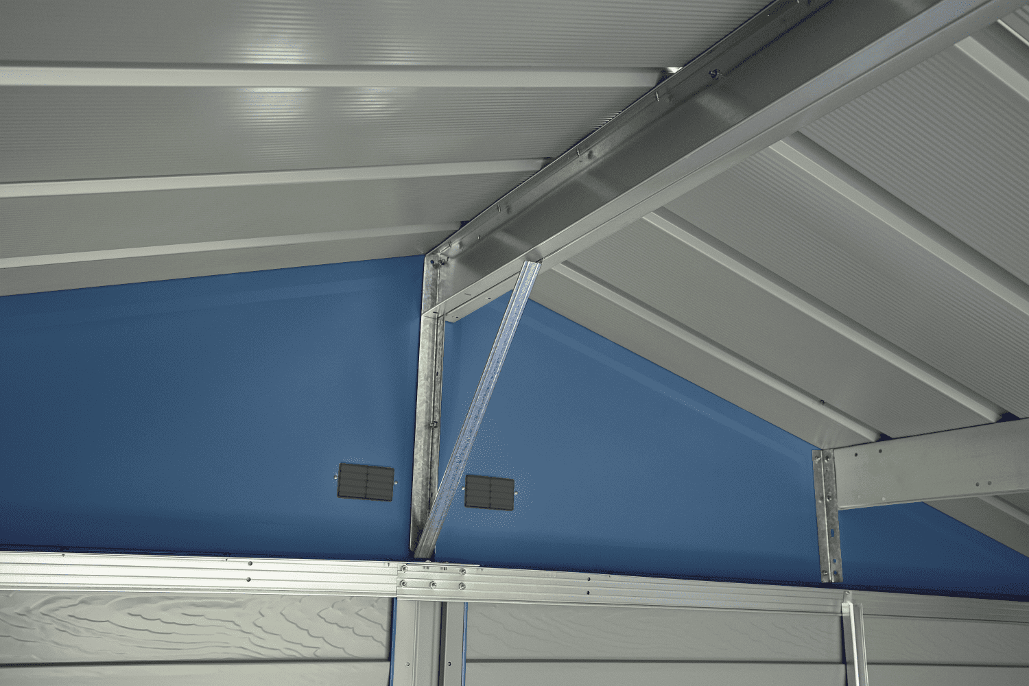 Arrow Select Steel Storage Shed, 10x14, Blue Grey - Image 9