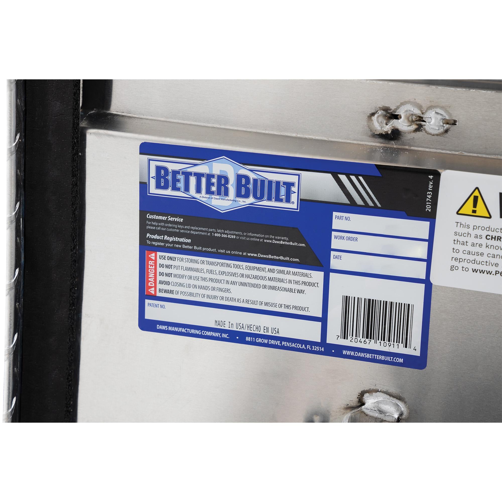 Better Built 70 Crown Series Low Profile Crossover Truck Tool Box - Image 4