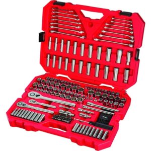 Mechanics Tool Set, SAE/Metric, 189-Piece