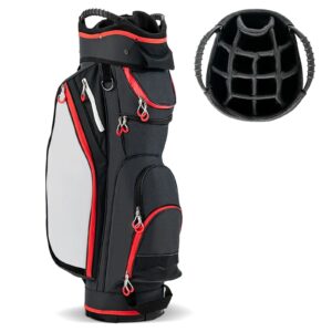 Golf Cart Bag with 14-Way Dividers, Lightweight Portable Golf Club Bag