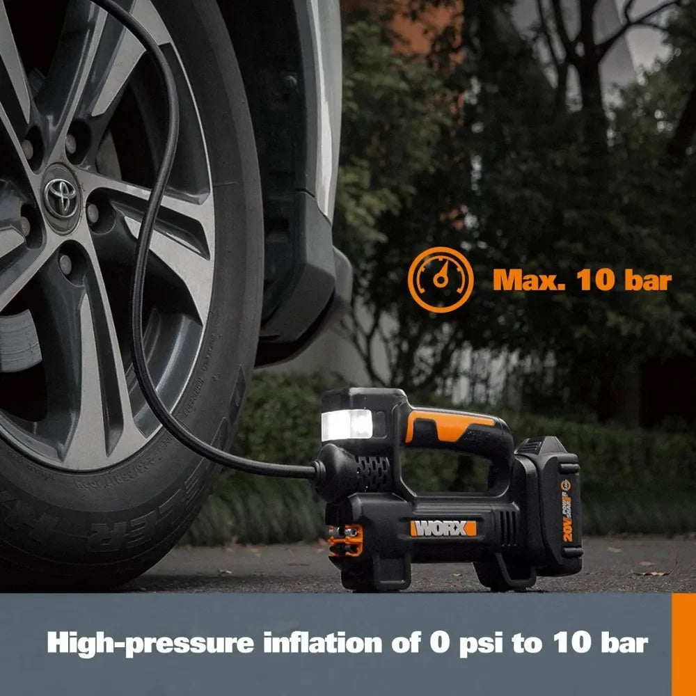 20V MAX Cordless Multi-Function Air Pump Inflator (1 x 2.0aH Battery and 1 x Charger Included) - Black - Image 7