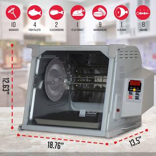 Digital Platinum Showtime Countertop Rotisserie Oven ST5000PLAT - Image 2