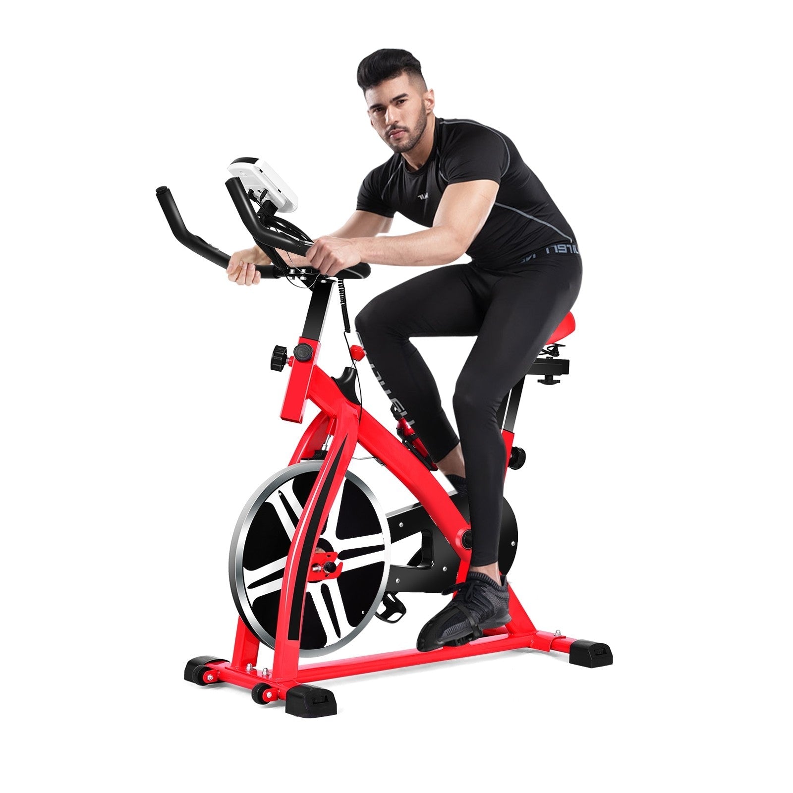 Indoor Cycling Bike, Stationary Bicycle Exercise Bike with Flywhee - Image 9