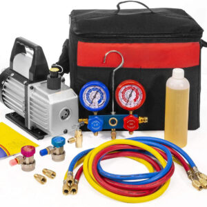 3CFM 1/4 HP Vacuum Pump HVAC Refrigeration AC Manifold Gauge