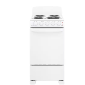 20 in. 4 Burner Element Free-Standing Electric Range in White
