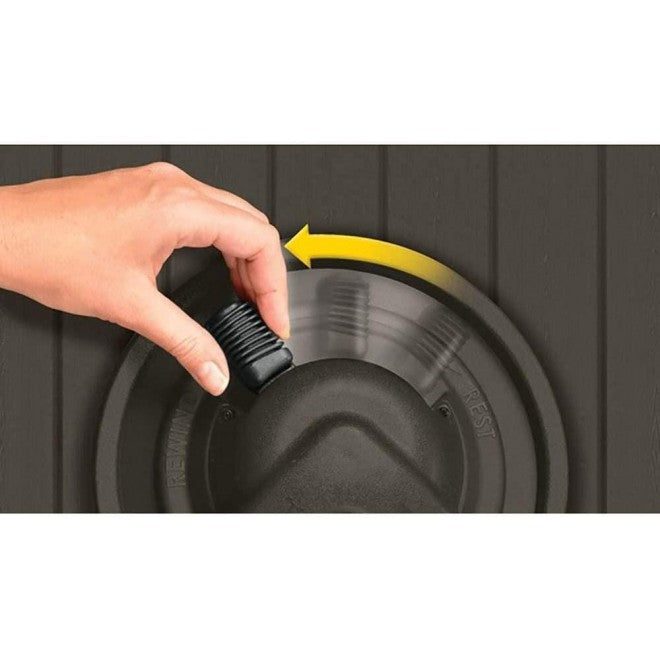 Suncast 125 Aquawinder Auto Rewind Water Powered Yard Hose Reel, Java (2 Pack) - Image 2