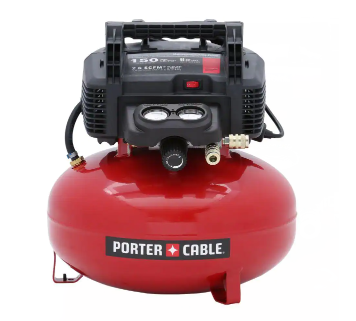 150 PSI, 6 Gallon Oil-Free Pancake Air Compressor - Image 4