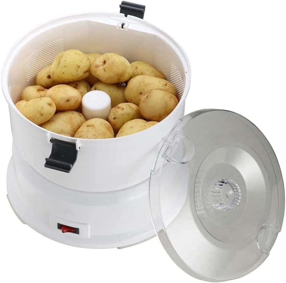 One Button Drive Potato Peeler, Electric Potato Peeler, Automatic Vegetable Peeler, Salad Spinner, Potato/Vegetable Dehydrator - Image 2