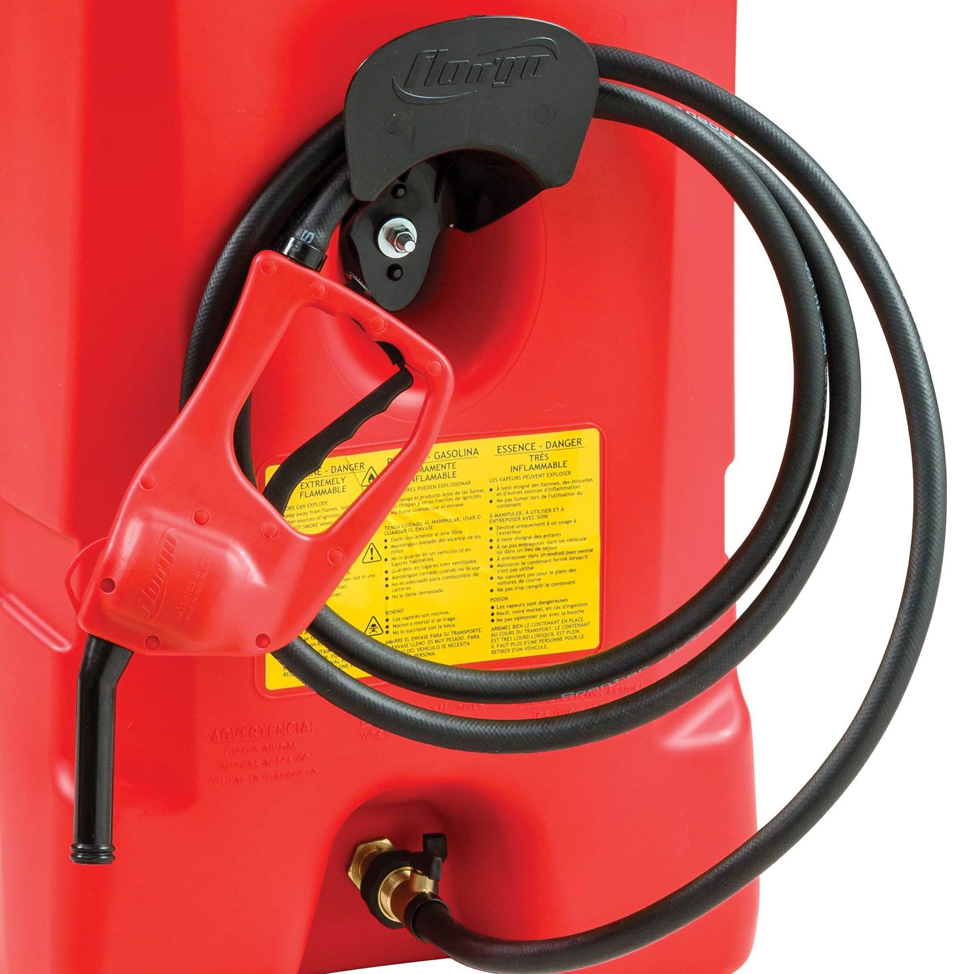 14 Gallon Portable Gas Fuel Tank with Pump, 2 Pack, Red - Image 18