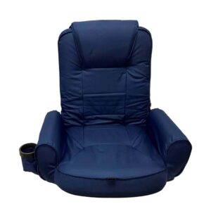 WEST MARINE High-Back Portable Seat with Armrests & Pockets, UV-Resistant, Water-Repellent Fabric