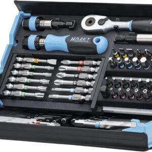 Smart Tool Kit 2200SC-31 I 73-piece set, drive: hexagon 6.3 (1/4 inch), capable of accommodating the maximum number of tools in the smallest space for optimal overview, foldable tool kit