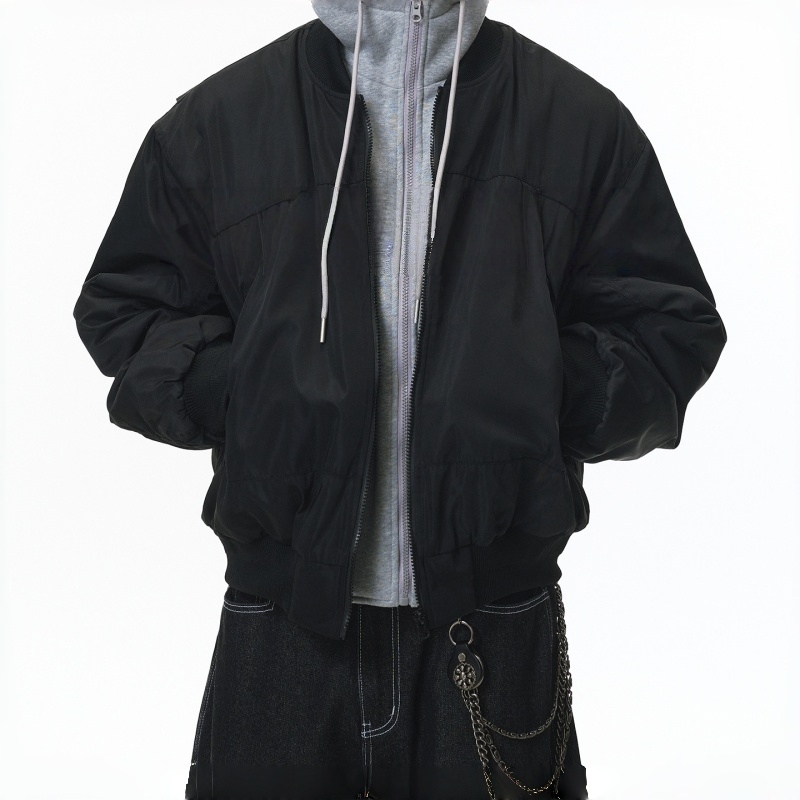 cleanfit detachable two in one baseball jacket