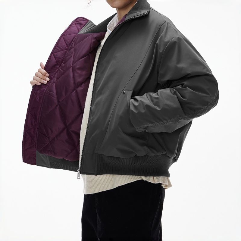 cleanfit stand collar flight jacket