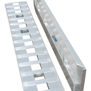 7 FT x 15 Aluminum 6000 LB RampS CAR Truck Trailer Auto Hauler Knife & Hook Ends
