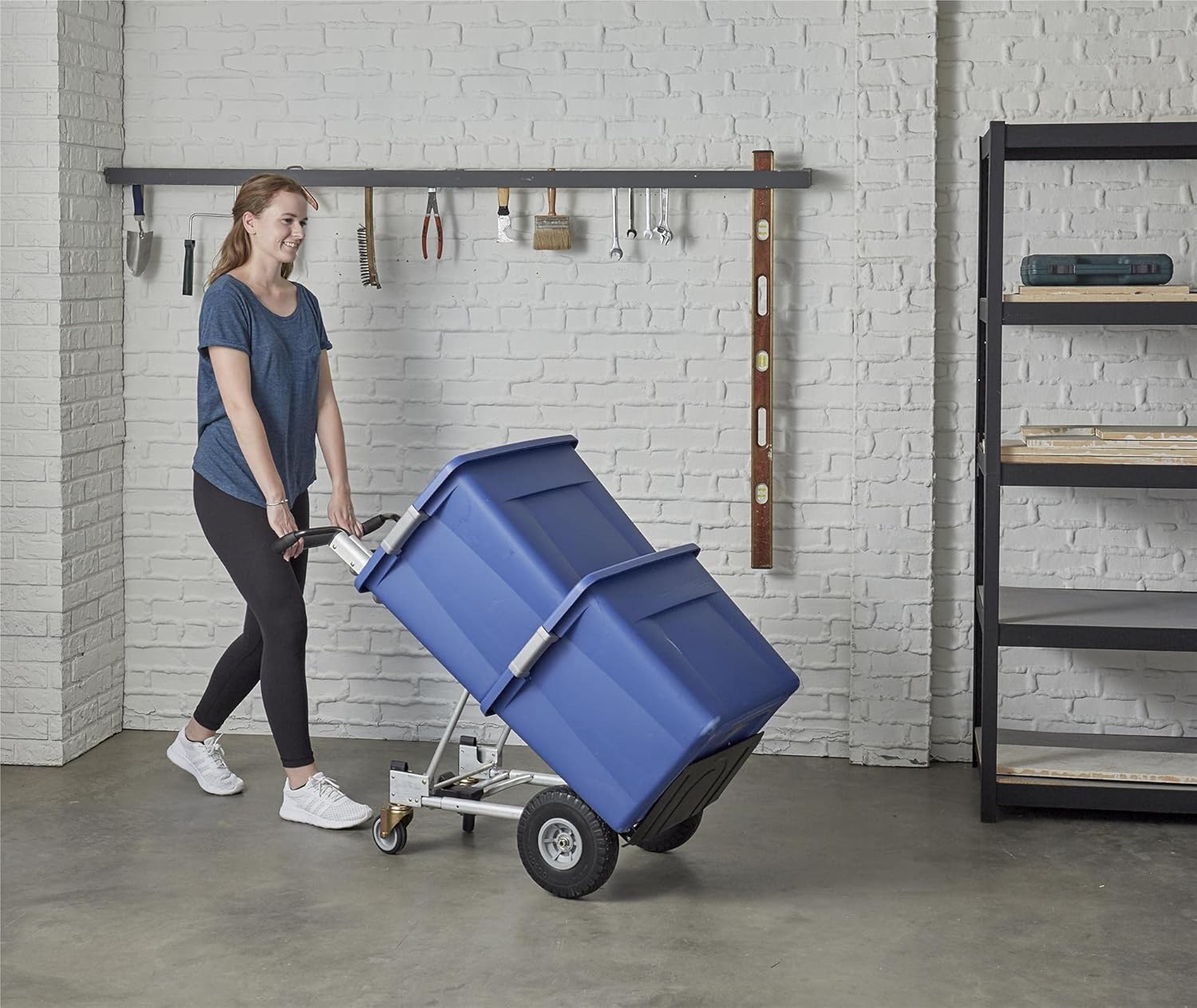 4-in-1 Folding Series Hand Truck with Flat-Free Wheels - Image 2