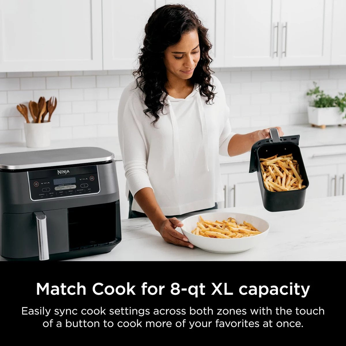 Ninja Foodi 8 qt. Original Dualzone, 2-Basket Air Fryer with 6 Functions - Image 7