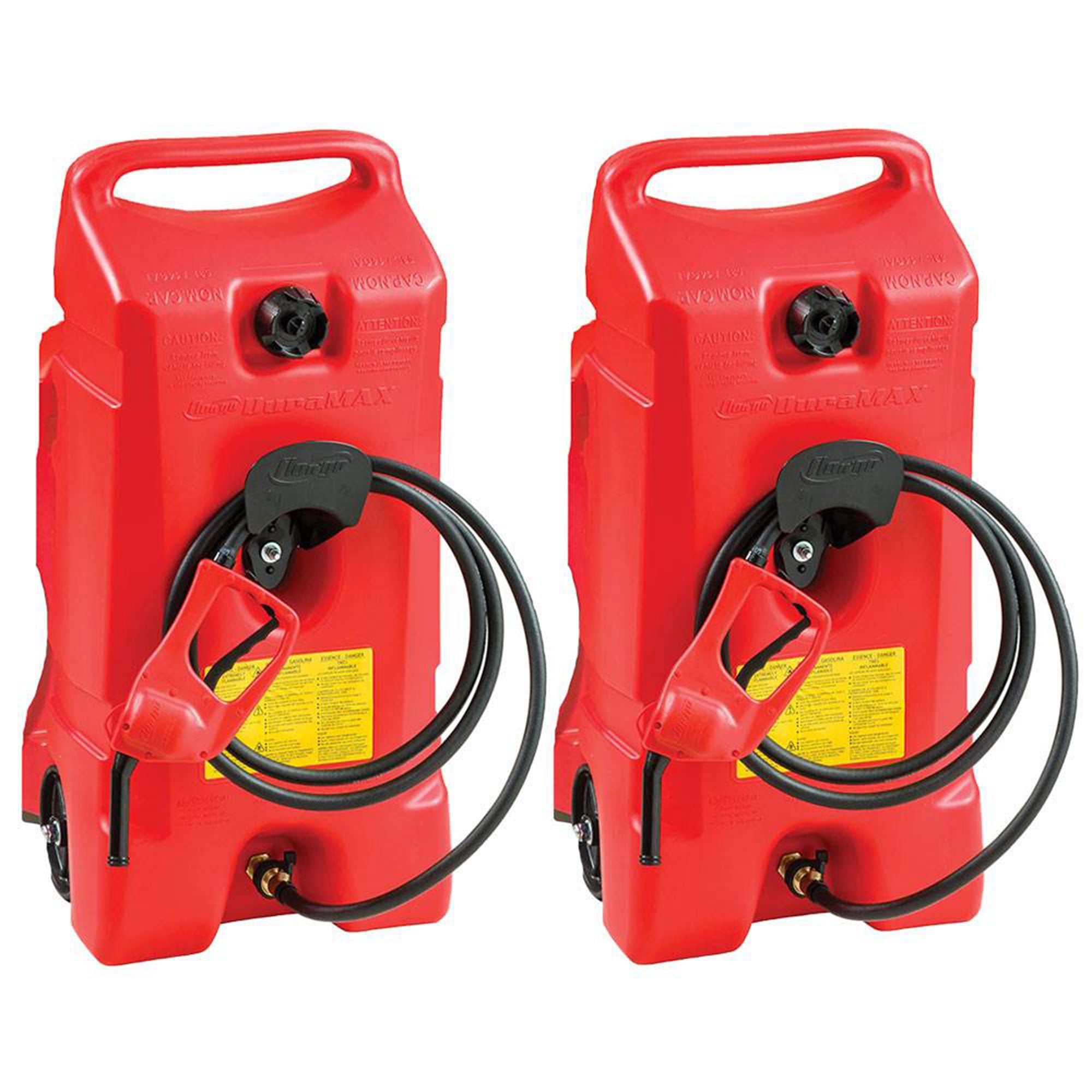 14 Gallon Portable Gas Fuel Tank with Pump, 2 Pack, Red - Image 11