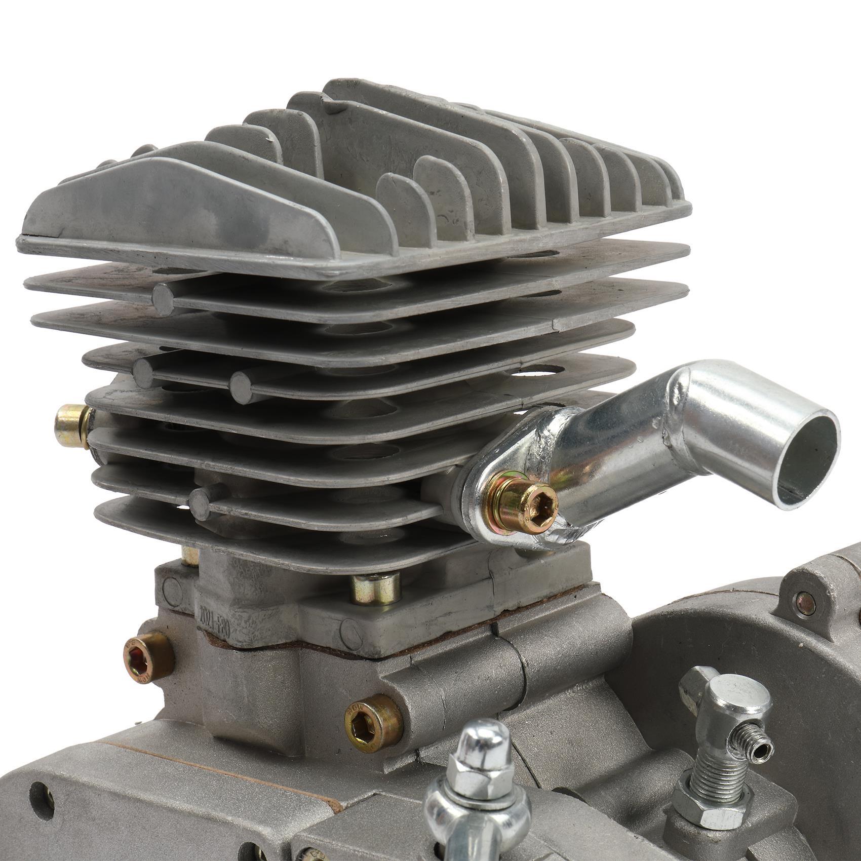 80cc 2-Stroke Engine Bike Motor Kit for 26′′ Bicycles, Silver White - Image 4