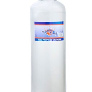 100 lb Steel Propane Cylinder with OPD Valve, DOT Approved, Rust-Resistant, for Grills & Heaters
