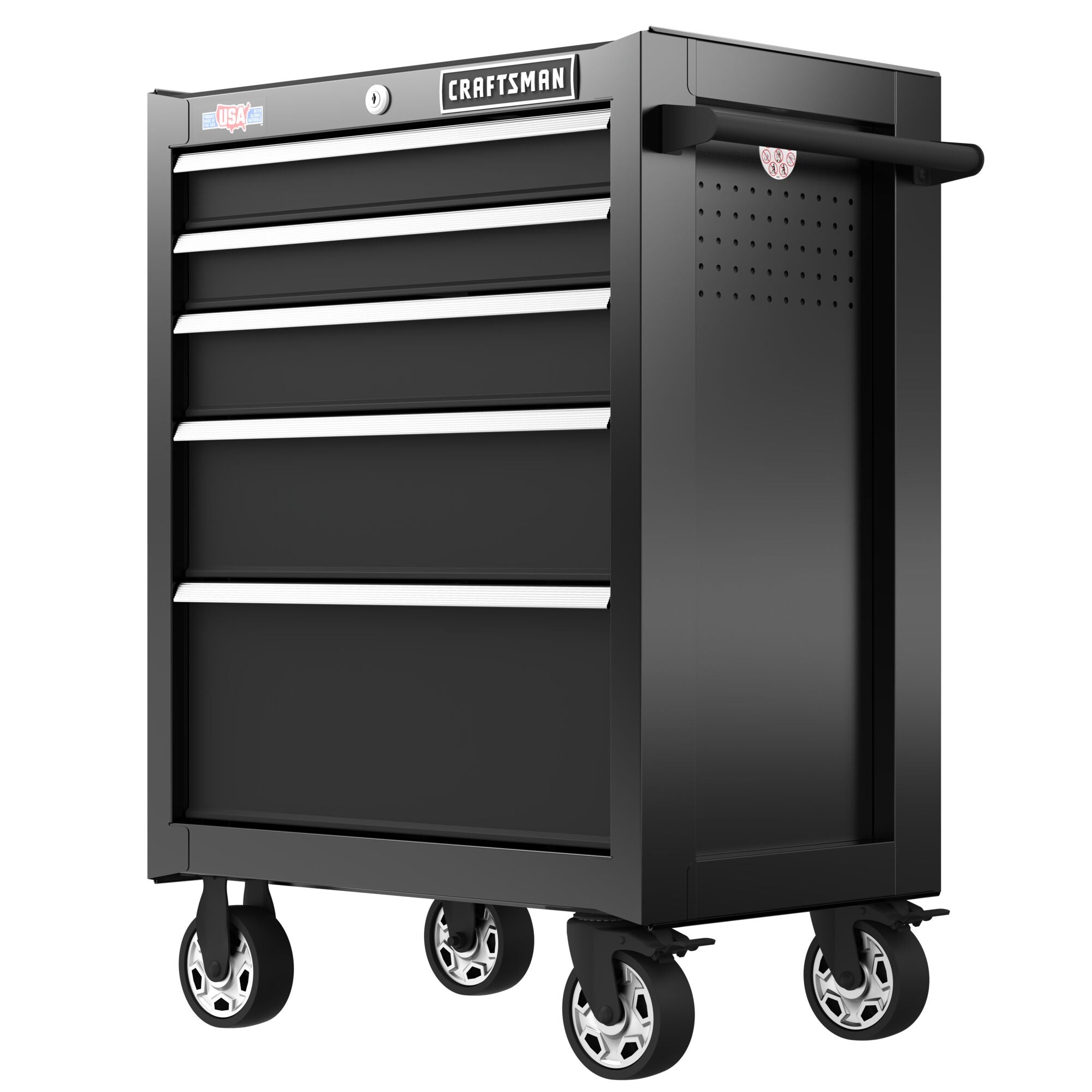 2000 Series 26.5-in W x 37.5-in H 5-Drawer Steel Rolling Tool Cabinet (Black) - Image 5