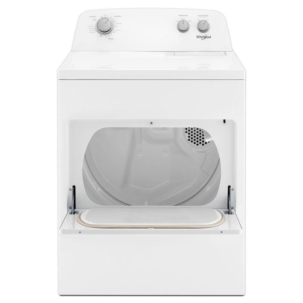 Whirlpool 7.0 cu. ft. Electric Dryer, AutoDryTM System, Wrinkle ShieldTM, White - Image 2