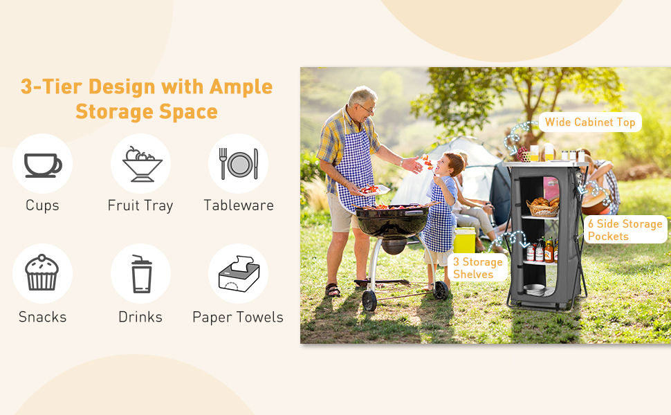 Camping Storage Cabinet