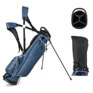 Golf Stand Bag, Lightweight Golf Club Bag with 4 Way Top Dividers