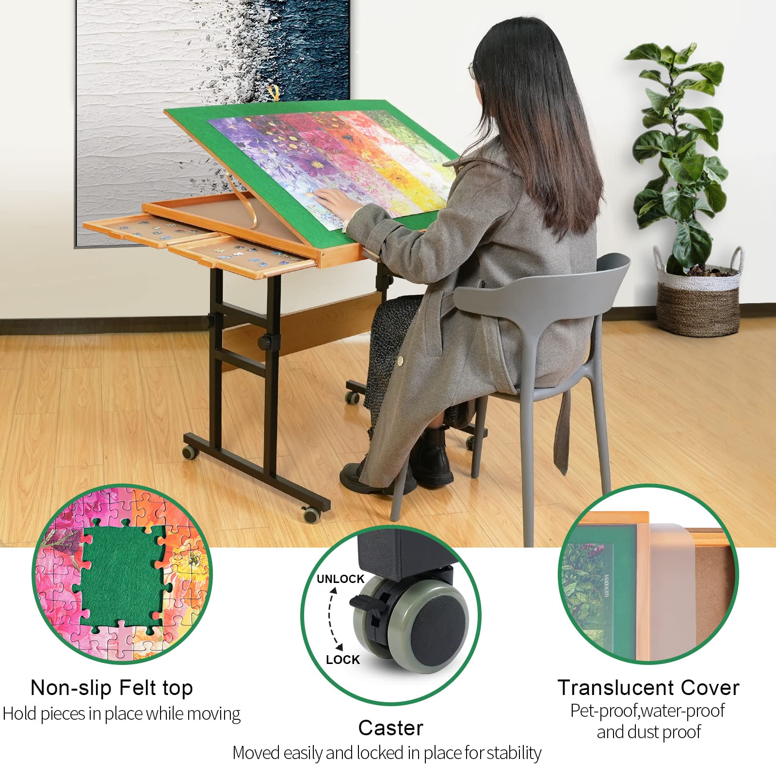 ALL4JIG Adjustable 3 Tilting Angle Portable Drawers - Image 5