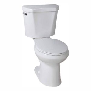 Glacier Bay 2-Piece 1.28 GPF High Efficiency Single Flush Elongated Toilet in White