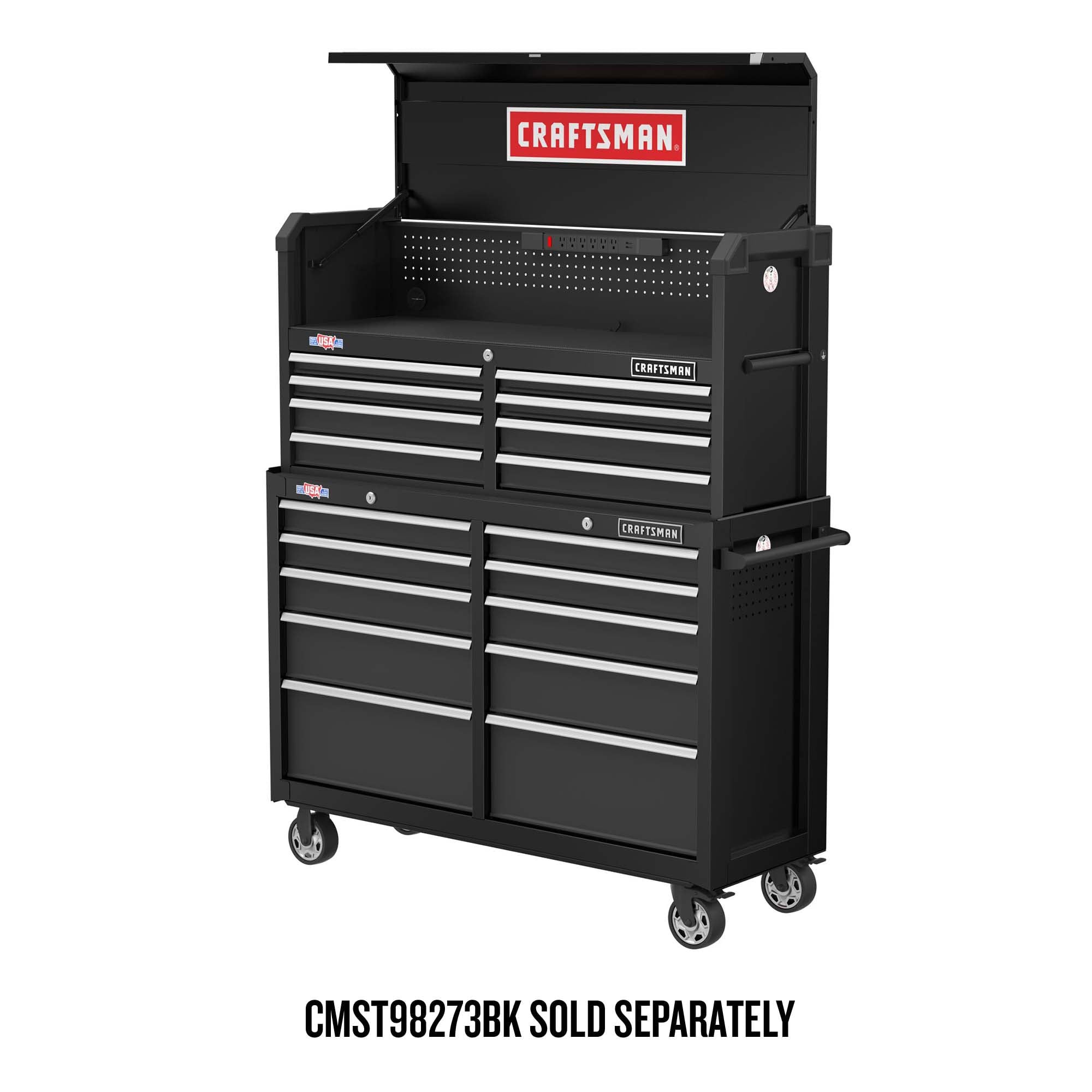 2000 Series 51.5-in W x 24.7-in H 8-Drawer Steel Tool Chest (Black) - Image 11