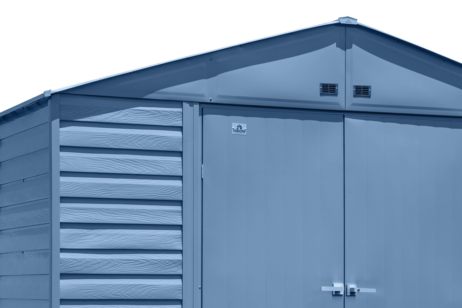 Arrow Select Steel Storage Shed, 10x14, Blue Grey - Image 3